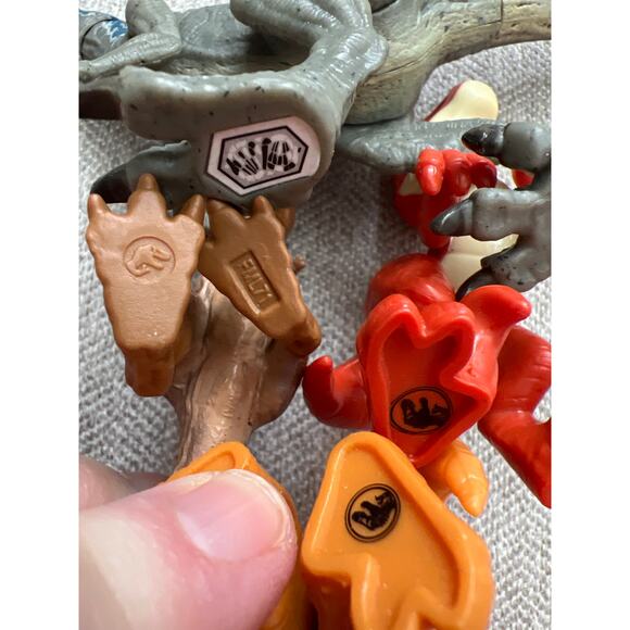 Jurassic World Baby Dinosaur Dino T Rex Raptor Red Lot of 5 Toys Cake Topper - Picture 2 of 7